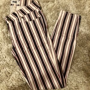 Paige Verdugo Skinny Ankle Jeans in Emerson Stripe